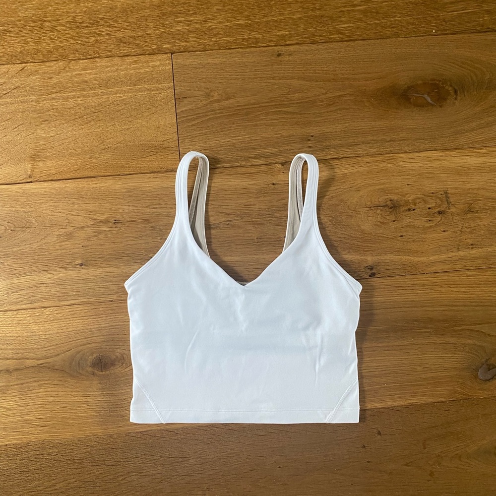 White Lululemon align tank